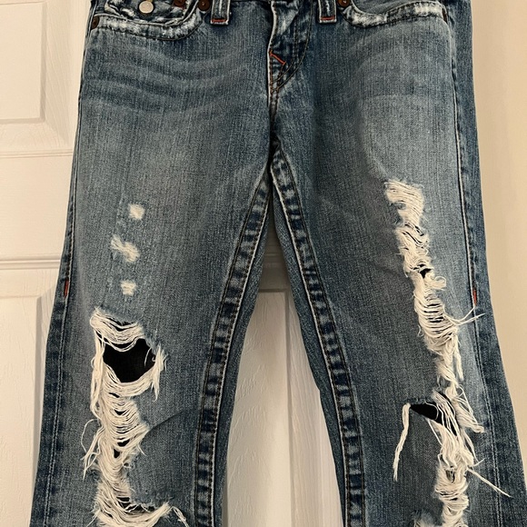 True religion Joey distressed women’s jeans size 25 inseam 28” - Picture 9 of 9